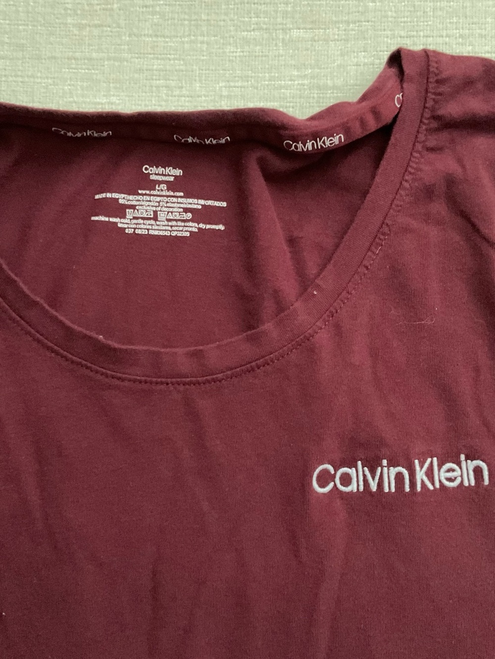 Calvin Klein Two Piece Fleece Long Sleeve Pajama Matching Set Loungewear Pants - Picture 5 of 9